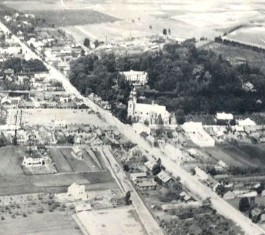 Miasto Mińsk Mazowiecki fot. lotnicze okres przedwojenny