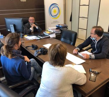 Wywiad burmistrza Marcina Jakubowskiego  dla francuskiej prasy