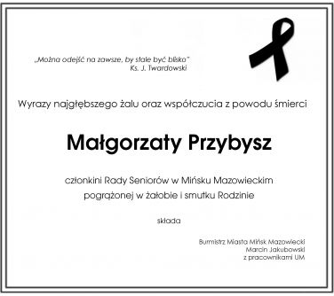 pożegnanie członkini Rady Seniorów