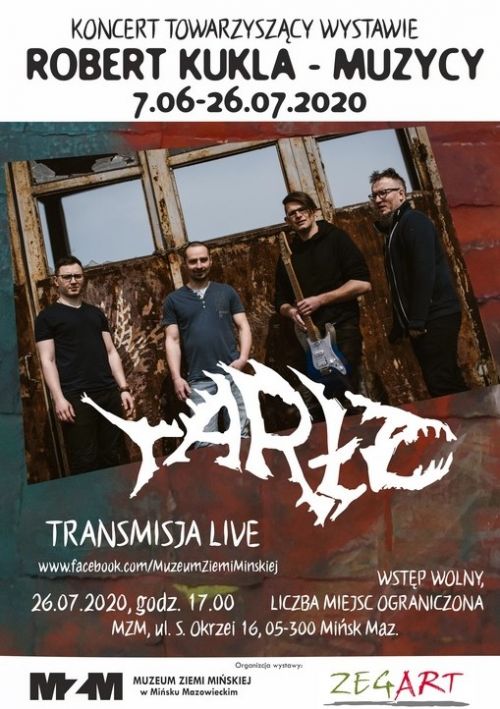 plakat promujący koncert zespołu "Tarło"