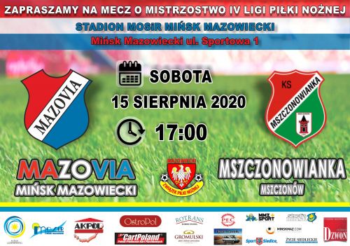 plakat promujący mecz piłki nożnej