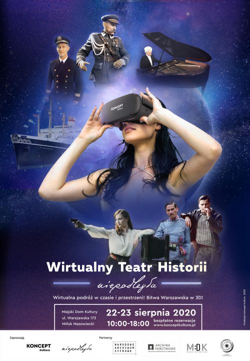 plakat promujący pokaz filmowy