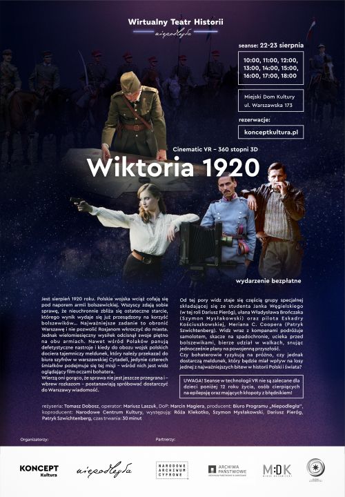 plakat promujący pokaz filmowy