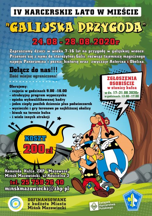 Plakat Harcerskie Półkolonie