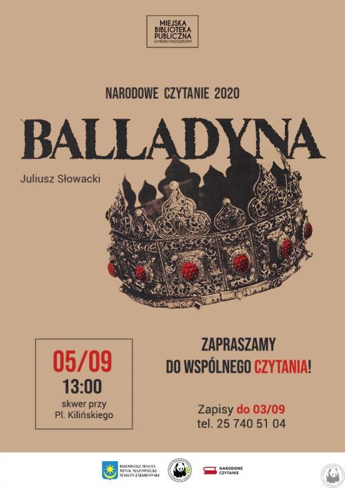 Narodowe Czytanie 2020 - plakat