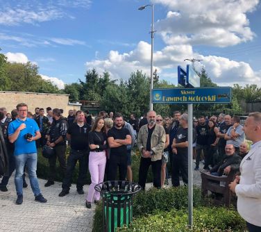 Burmistrz Miasta Marcin Jakubowski i uczestnicy spotkania