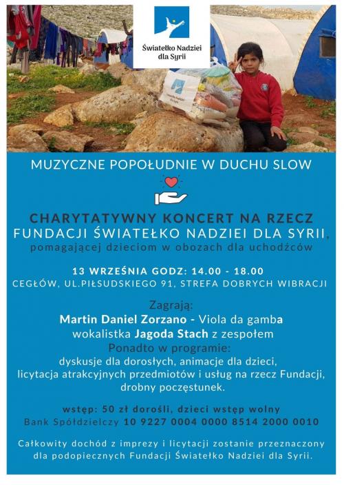 Plakat - Światełko Nadziei dla Syrii