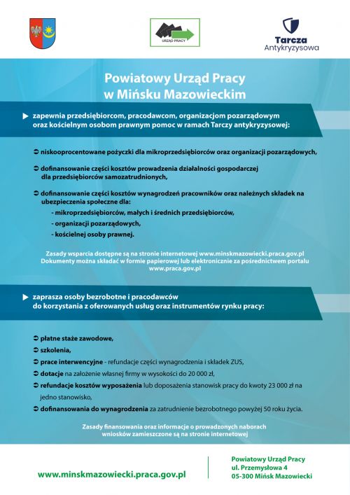 Plakat Powiatowego Urzędu Pracy