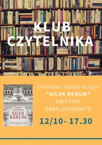 Klub czytelnika w miejskiej bibliotece - plakat