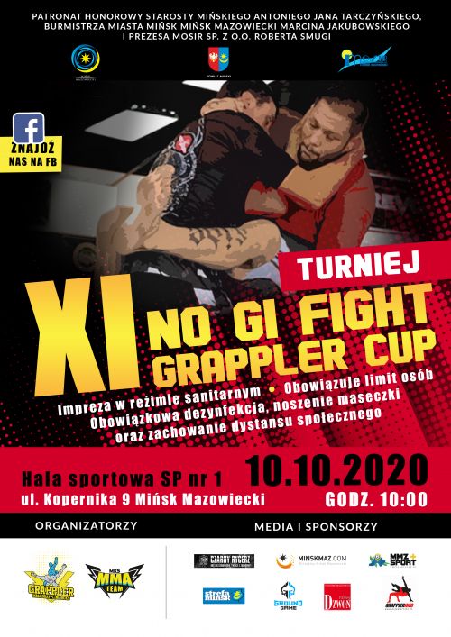 Turnieju NO GI FIGHT GRAPPLER CUP - plakat