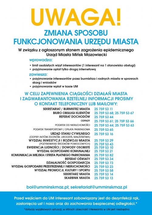 Grafika obrazująca zmiany w funkcjonowaniu Urzędu Miasta