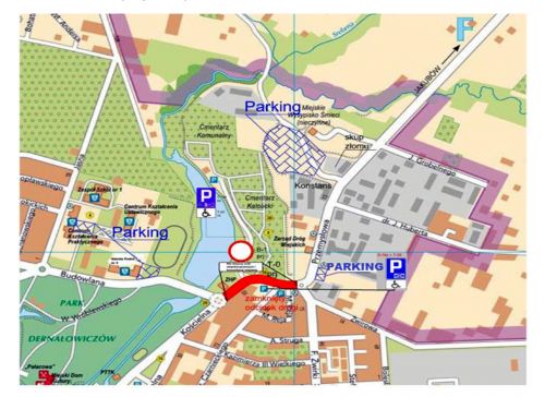Zmiana czasowej organizacji ruchu - mapka