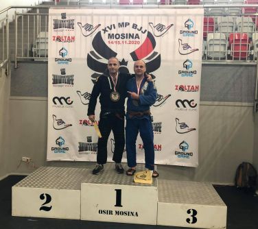 Zdzisław Raubo na podium