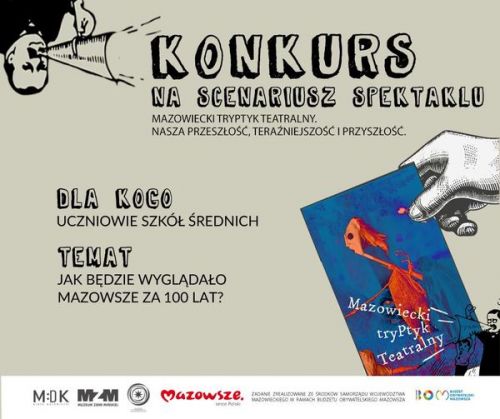 plakat ogłoszenie konkursu na scenariusz spektaklu, dla kogo, temat
