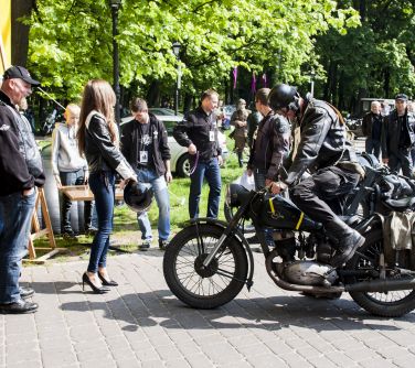 Foto z działalności Klubu Dawnych Motocykli