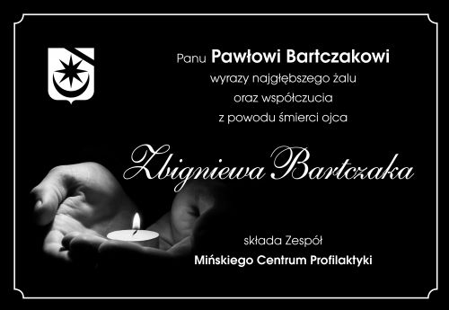 Kondolencje - Zbigniew Bartczak
