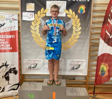 III Puchar Orła BJJ NO GI i GI  - zawodnik na podium