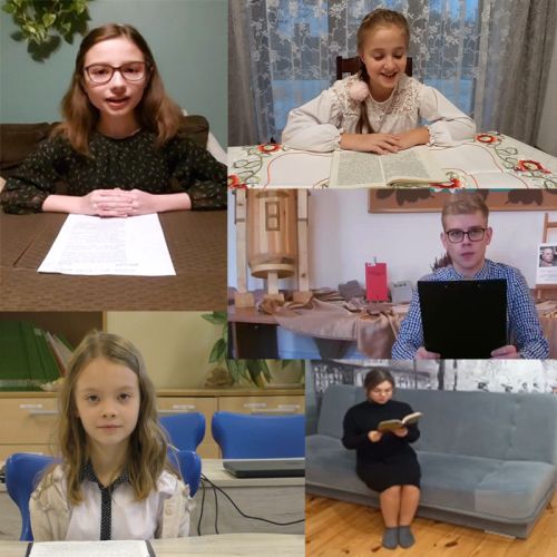 Uczestnicy Konkursu Pięknego Czytania