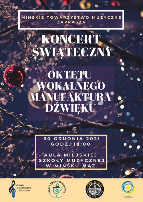 Koncert świąteczny "Oktetu Wokalnego Manufaktura Dźwięku"