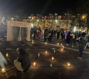 Mińsk dla Ukrainy - manifestacja na Starym Rynku