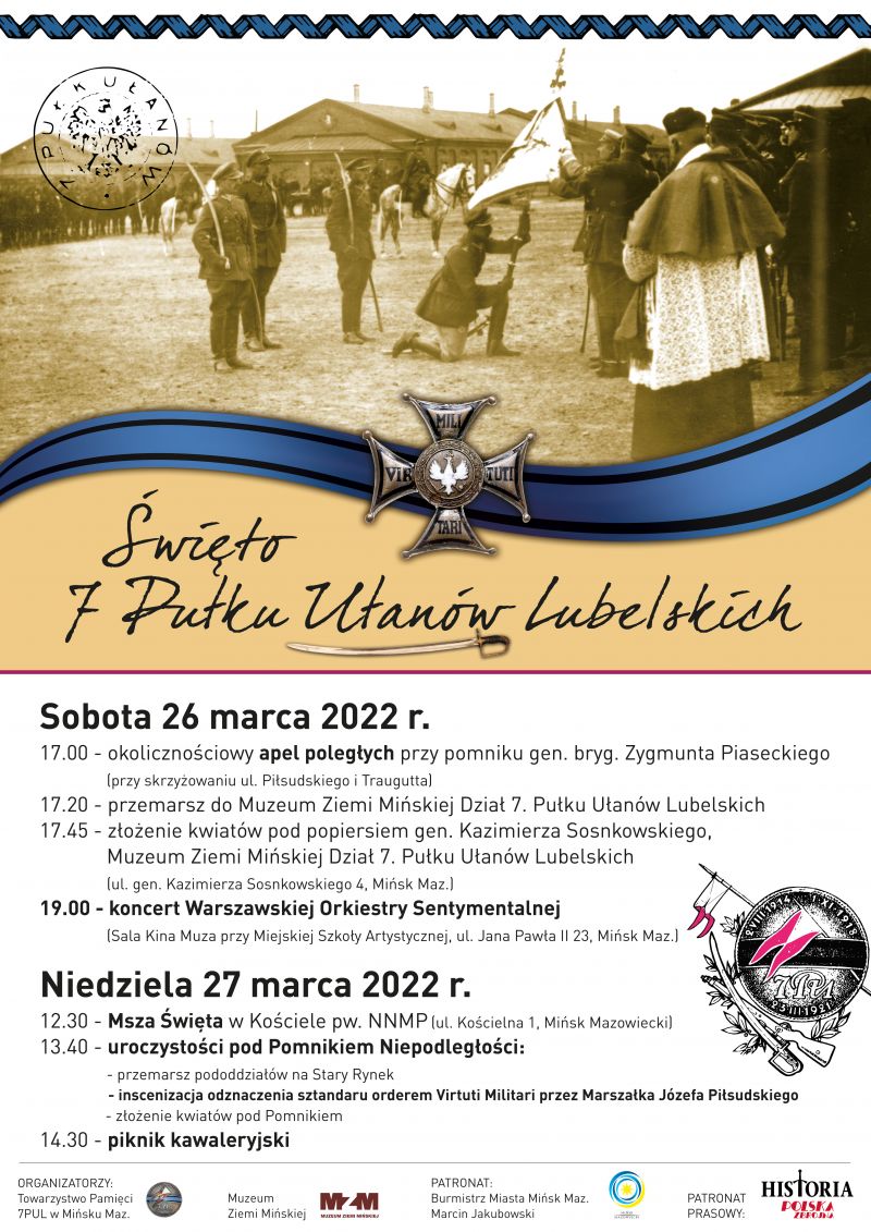 Święto 7 Pułku Ułanów Lubelskich - plakat