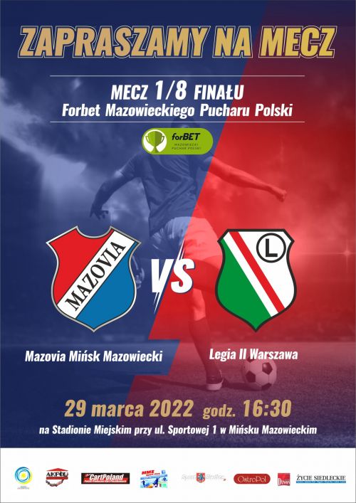 1/8 Finału Forbet Mazowieckiego Pucharu Polski