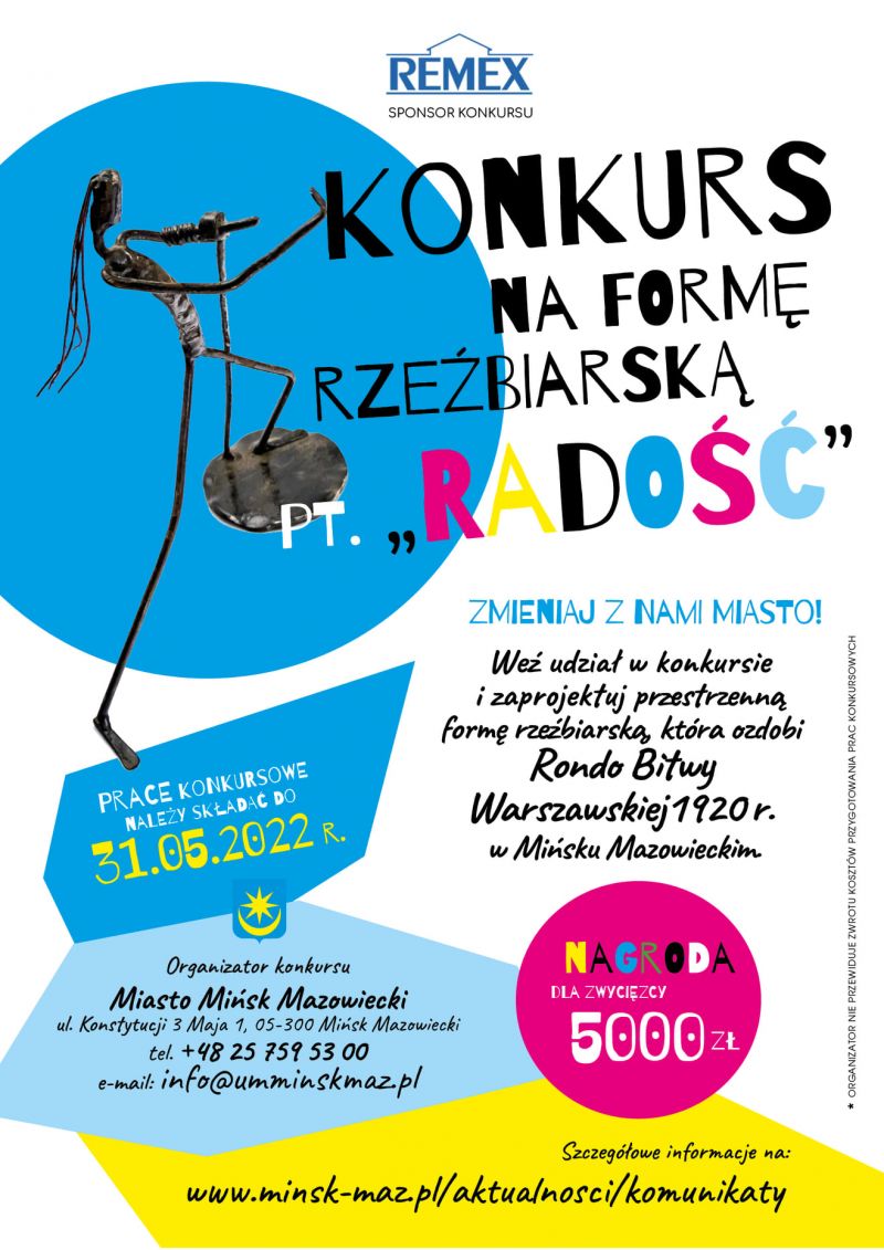 Konkurs na formę rzeźbiarską pt. „Radość”