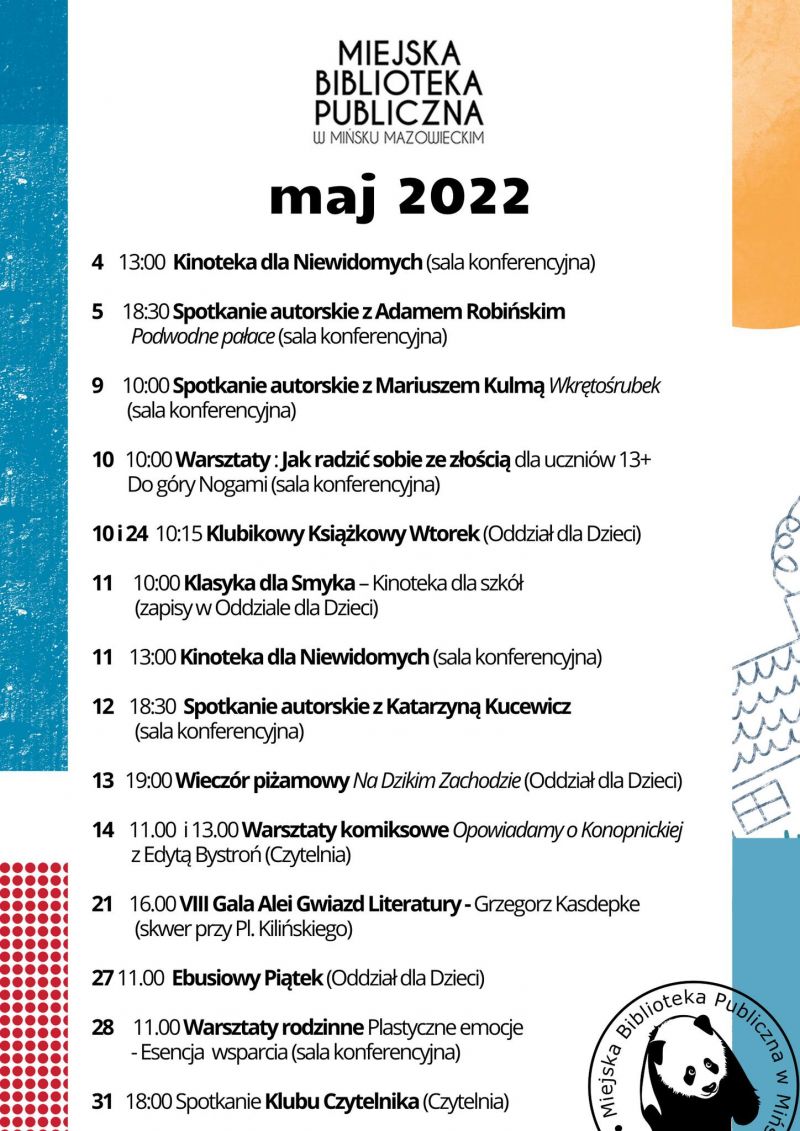 Zapraszamy! Świętujcie z nami Tydzień Bibliotek i Galę Alei Gwiazd Literatury!