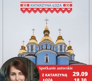plakat promujący spotkanie autorskie