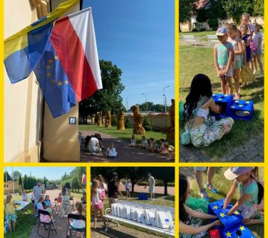 kolaż zdjęć z wakacyjnych warsztatów