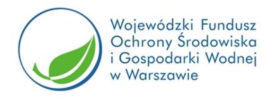 po lewej stronie niebieskie koło z zielonym liściem na dole, po prawej stronie nazwa Wojewódzki Fundusz Ochrony Środowiska...