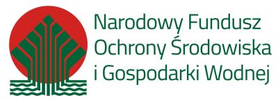 po lewej stronie czerwone koło z zielonym wzorem, po prawej nazwa narodowy Fundusz ochrony Środowiska i Gospodarki Wodnej