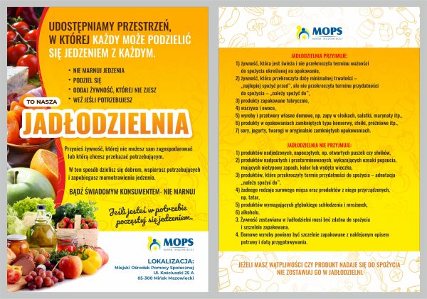 ulotka z tytułem głównym to nasza Jadłodzielnia
