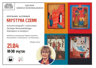 po lewej stronie informacje dotyczące wydarzenia, po prawej stronie zdjęcia rysunków