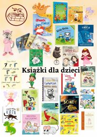 plakat z tytułem głównym książki dla dzieci