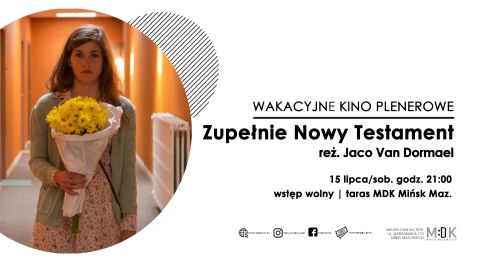 po lewej stronie w kole kobieta z bukietem kwiatów w dłoni, informacje zawarte na plakacie znajdują się w treści artykułu...