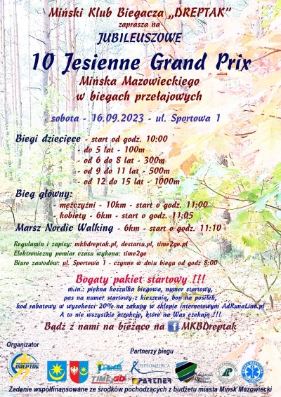 plakat z tekstem na tle zdjecia lasu, treść znajduje się w artykuje dotyczącym wydarzenia