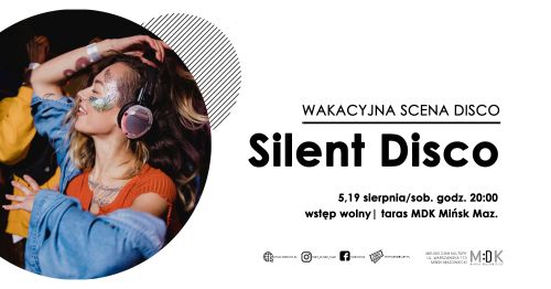 po lewej stronie kobieta tańczy ze słuchawkami na uszach , po prawej stronie informacje znajdujące się w treści artykułu...