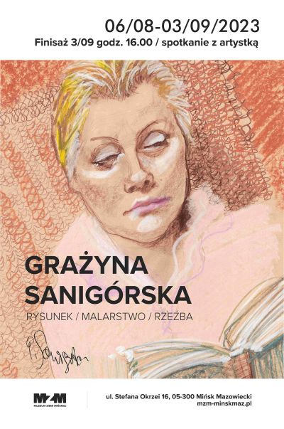 rysunek kobiety czytającej książkę, inforamcje zawarte na plakacie znajdują się w treści artykułu zamieszczonego na stronie