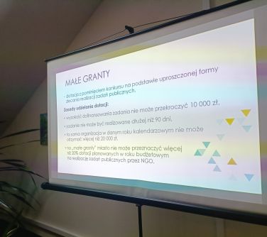 ekran z wyświetlaną treścią
