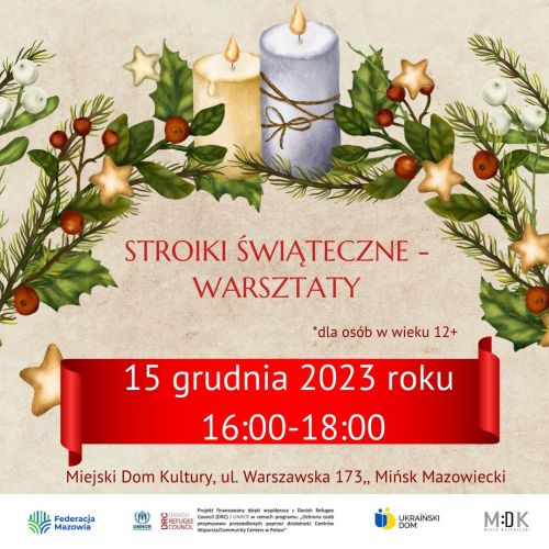 Stroik świąteczny. Informacje w języku polskim