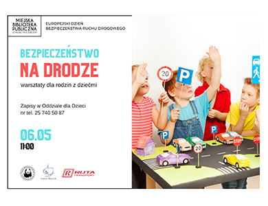 Bezpieczeństwo na drodze - warsztaty dla rodzin z dziećmi w MBP