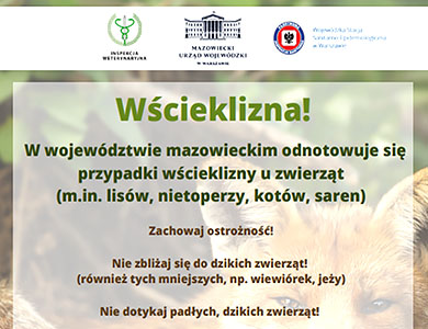 Informacja dla mieszkańców w związku ze wścieklizną