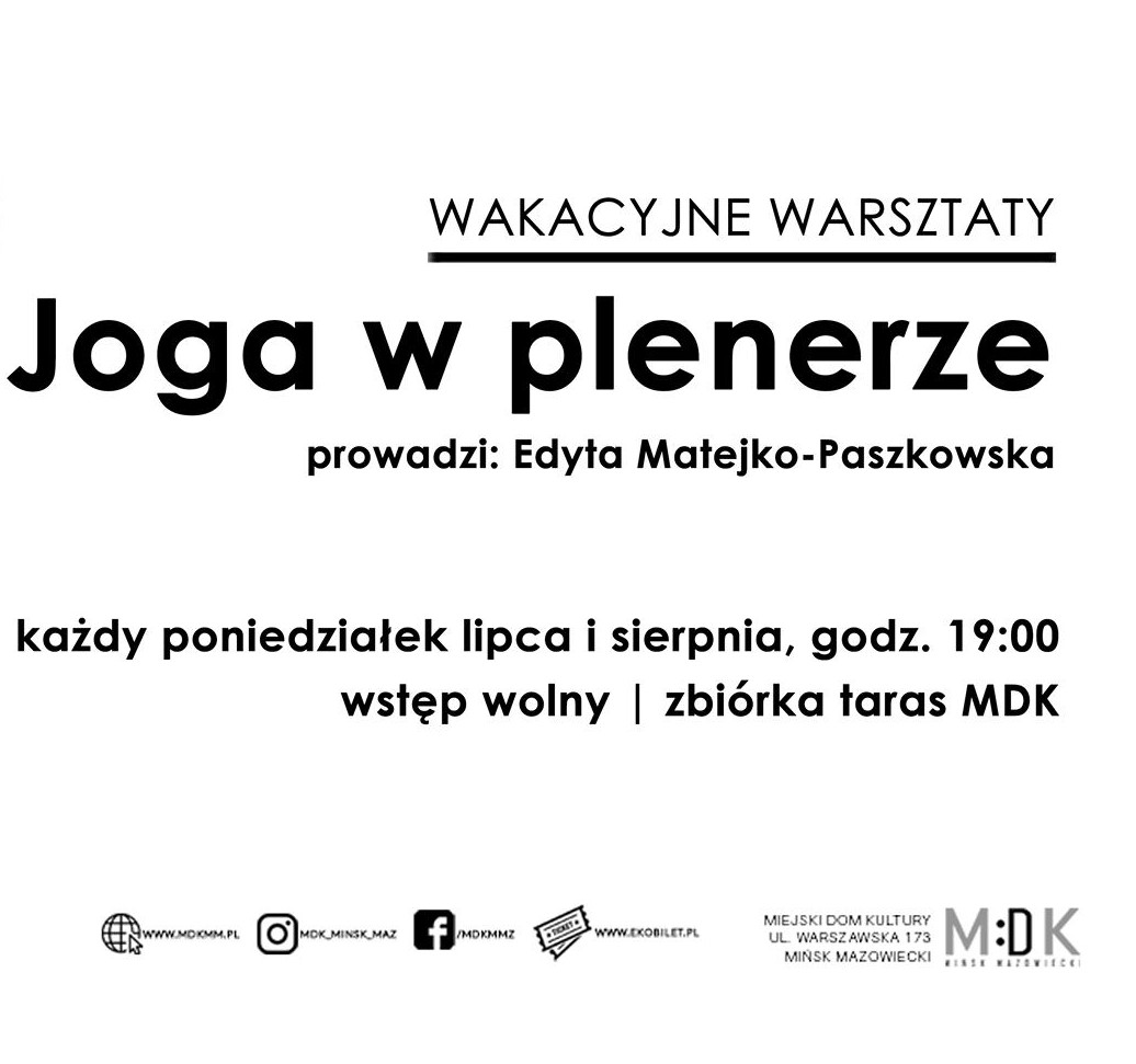 Joga w plenerze | WAKACYJNE WARSZTATY