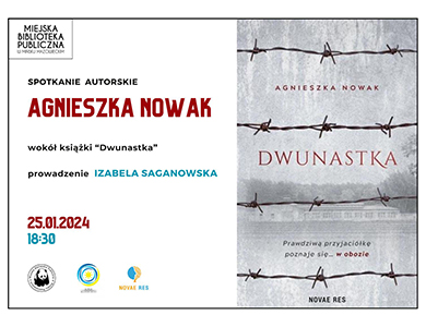 Po prawej zdjęcie szarej okładki książki z drutami kolczastymi, po lewej informacje zawarte w artykule