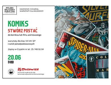Komiks: stwórz postać – warsztaty dla młodzieży