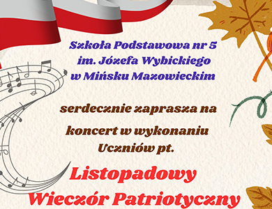 Listopadowy Wieczór Patriotyczny w SP nr 5