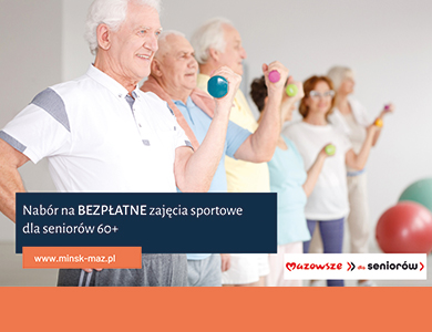 Nabór na BEZPŁATNE zajęcia sportowe dla seniorów 60+