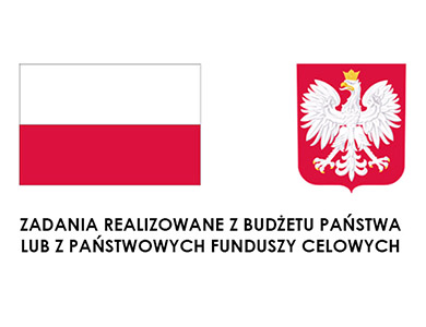 Na białymt le flaga i herb Polski. Na dole informacje