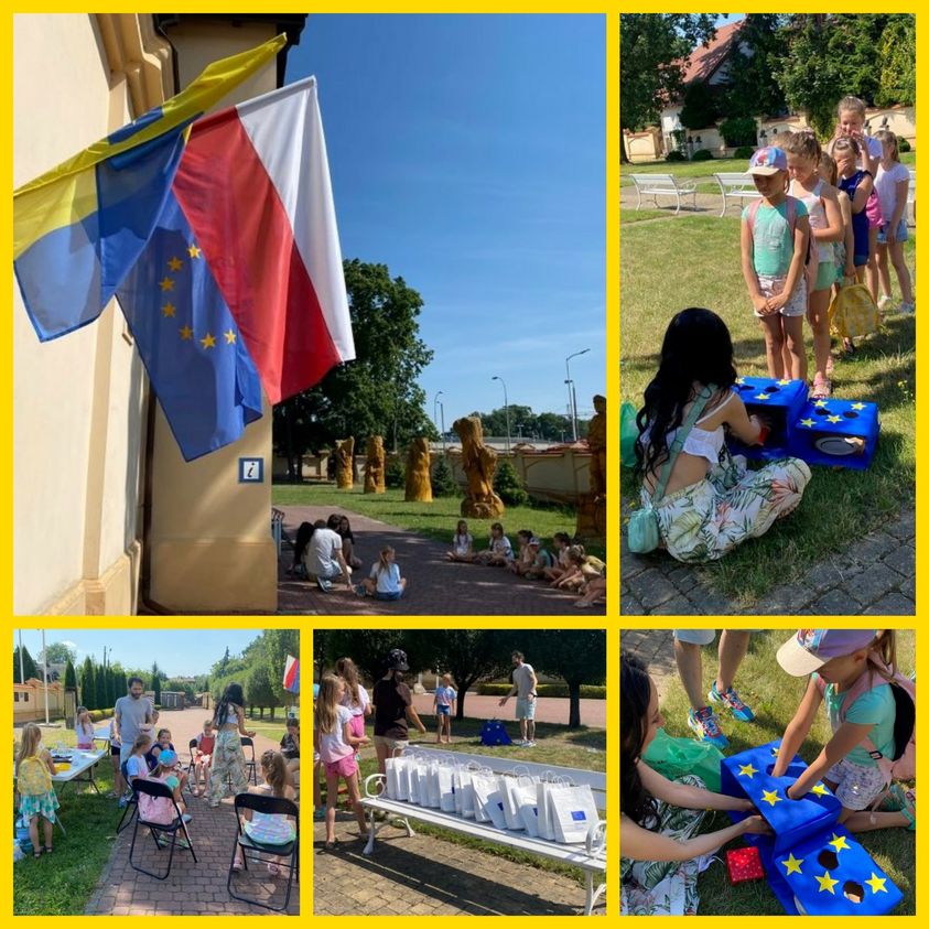 Mural „Solidarni z Ukrainą” – wakacyjne warsztaty dla dzieci i młodzieży w ramach Europejskiego Roku Młodzieży